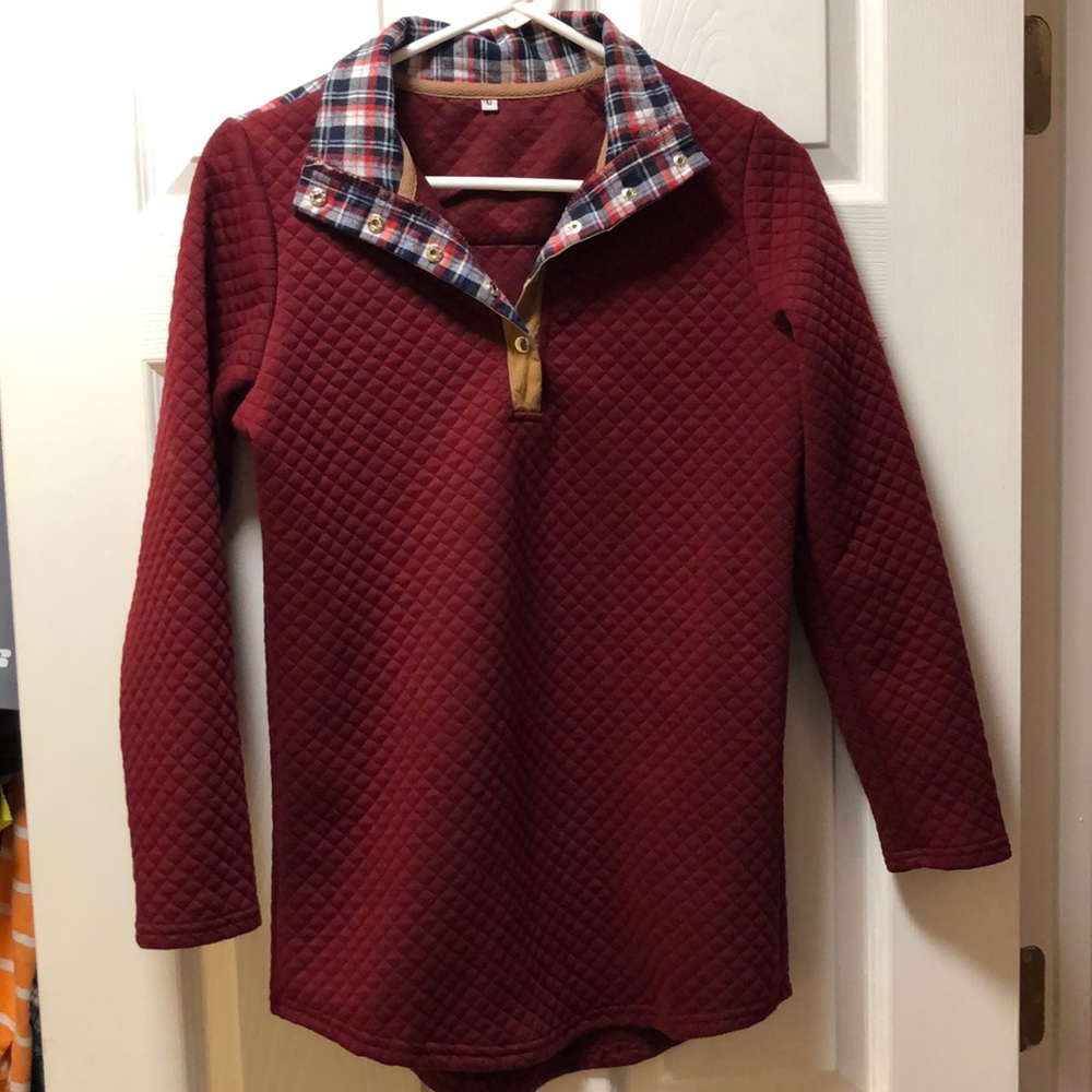 Women’s quilted pullover | M